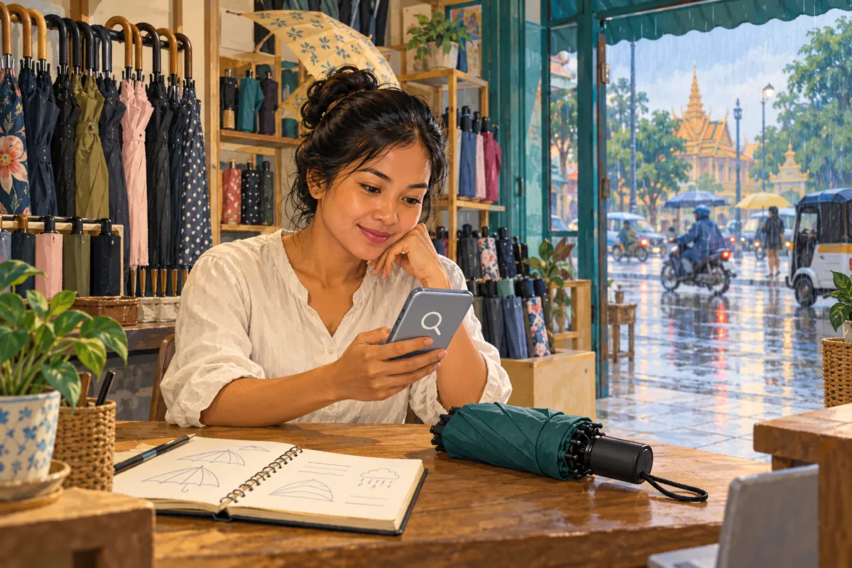 What Should Your Umbrella Demo Answer? TikTok Search Research for Cambodian Shops