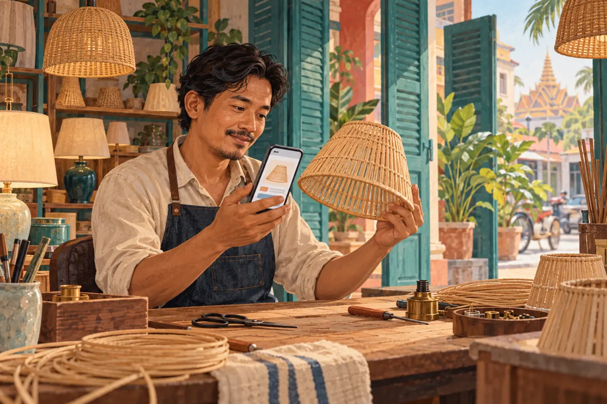 Shop Homepage or Sizing Guide? Telegram Link Previews for Cambodian Lampshade Shops