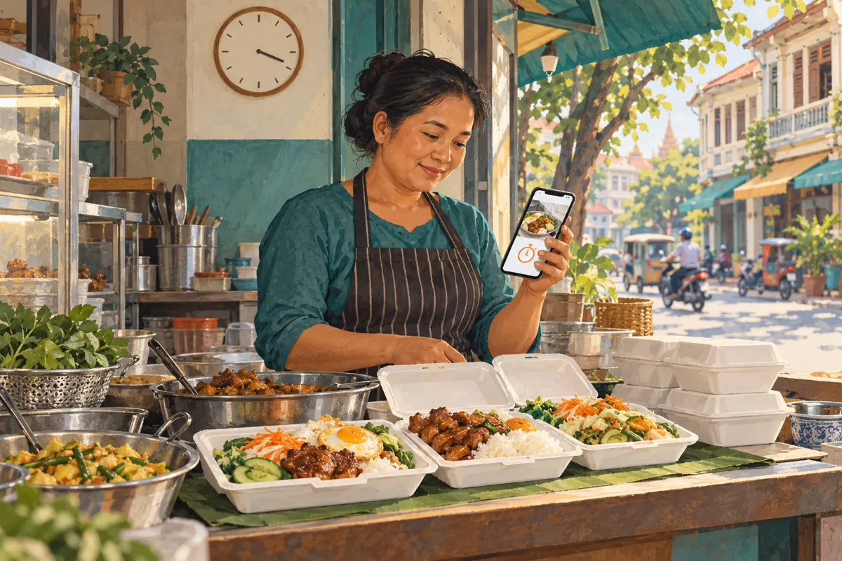 Lunch Finished, Story Still Selling? Telegram Story Expiry for Cambodian Food Shops